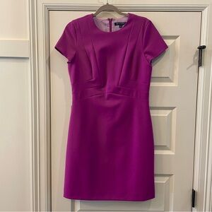 Brooks Brothers Orchid Cap-Sleeve Sheath Dress 8